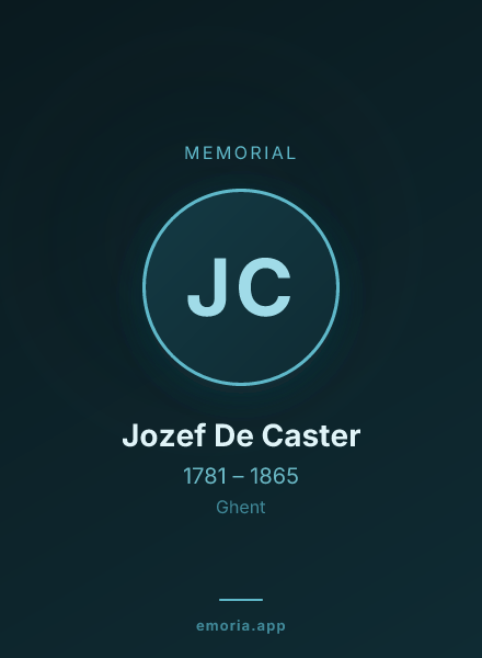 Memorial portrait of Jozef De Caster
