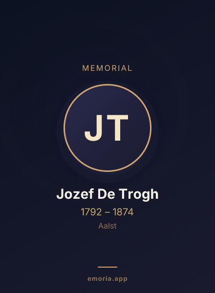 Memorial portrait of Jozef De Trogh