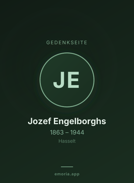 Gedenkportrait von Jozef Engelborghs