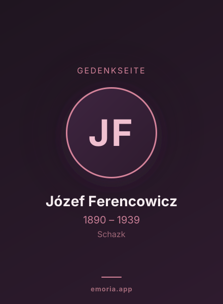 Gedenkportrait von Józef Ferencowicz