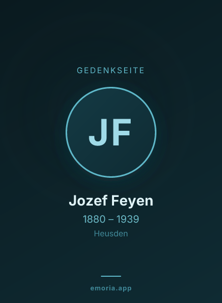 Gedenkportrait von Jozef Feyen