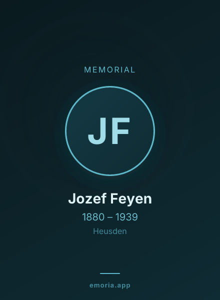 Memorial portrait of Jozef Feyen