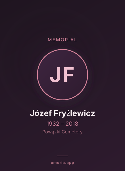 Memorial portrait of Józef Fryźlewicz