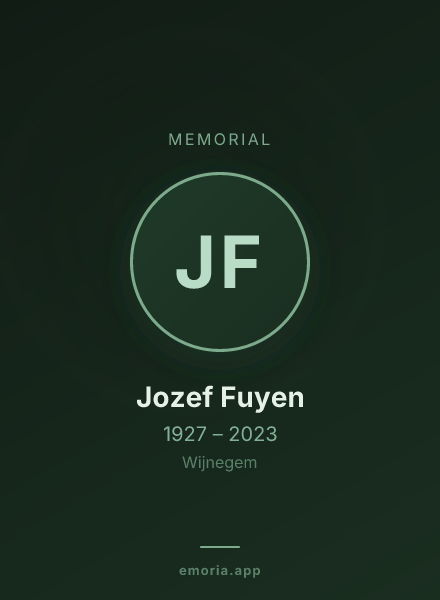 Memorial portrait of Jozef Fuyen