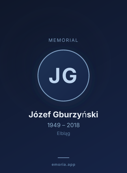 Memorial portrait of Józef Gburzyński