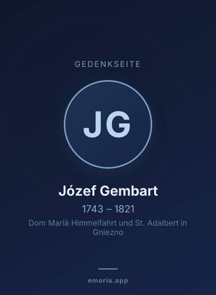 Gedenkportrait von Józef Gembart