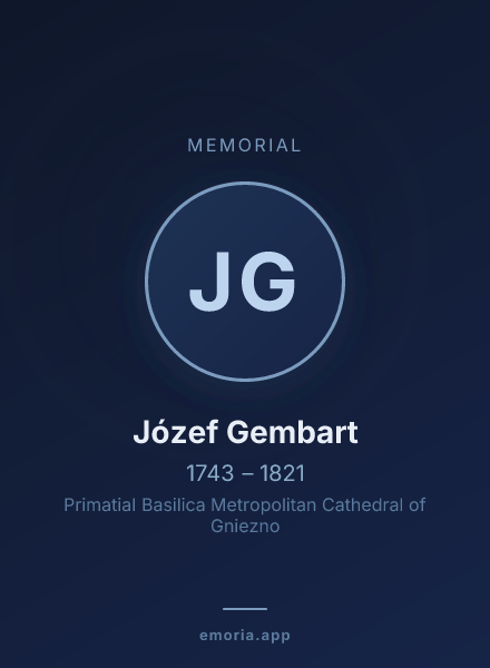Memorial portrait of Józef Gembart