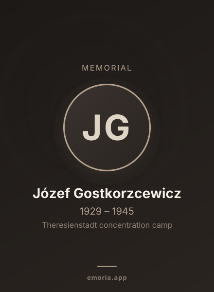 Memorial portrait of Józef Gostkorzcewicz