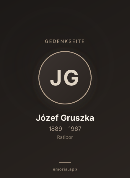 Gedenkportrait von Józef Gruszka