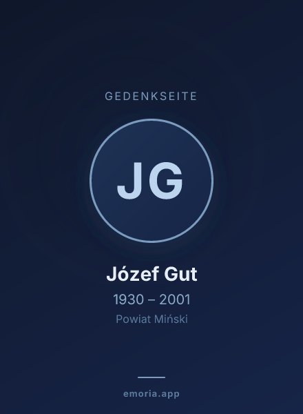 Gedenkportrait von Józef Gut