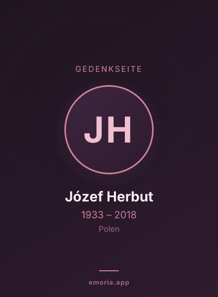 Gedenkportrait von Józef Herbut