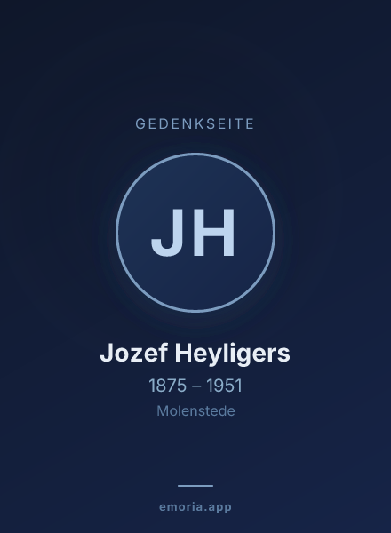 Gedenkportrait von Jozef Heyligers