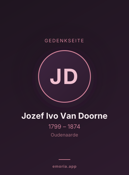 Gedenkportrait von Jozef Ivo Van Doorne