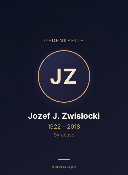 Gedenkportrait von Jozef J. Zwislocki