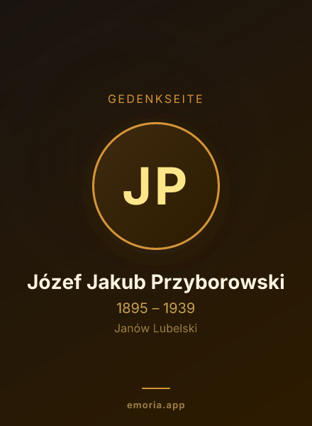 Gedenkportrait von Józef Jakub Przyborowski