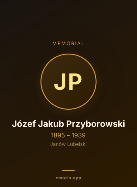 Memorial portrait of Józef Jakub Przyborowski
