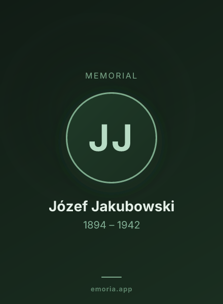 Memorial portrait of Józef Jakubowski