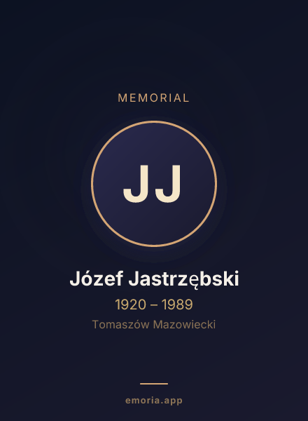 Memorial portrait of Józef Jastrzębski