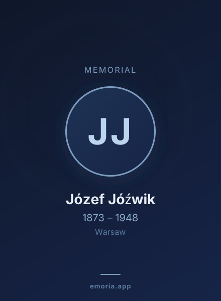 Memorial portrait of Józef Jóźwik