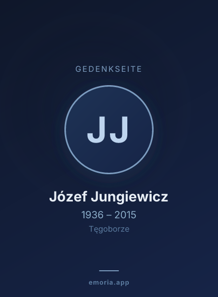 Gedenkportrait von Józef Jungiewicz