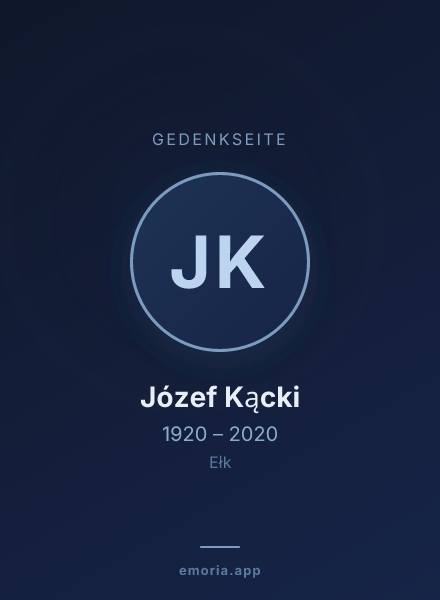 Gedenkportrait von Józef Kącki
