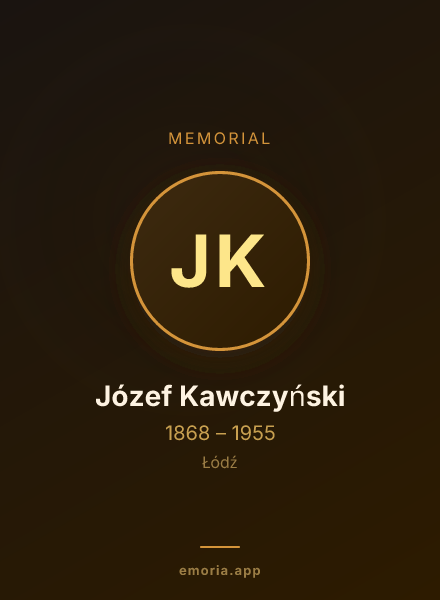 Memorial portrait of Józef Kawczyński