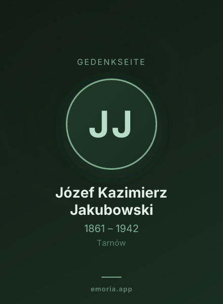 Gedenkportrait von Józef Kazimierz Jakubowski