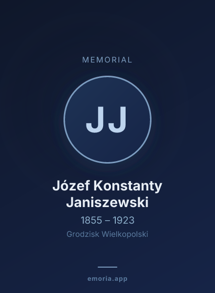 Memorial portrait of Józef Konstanty Janiszewski
