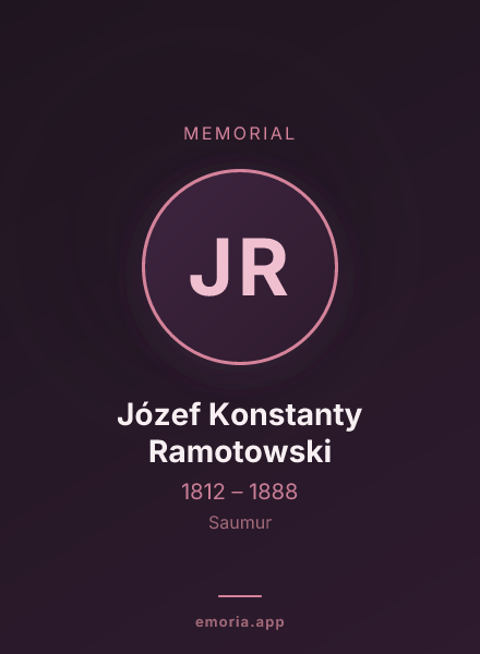 Memorial portrait of Józef Konstanty Ramotowski