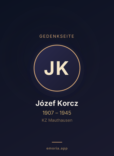 Gedenkportrait von Józef Korcz