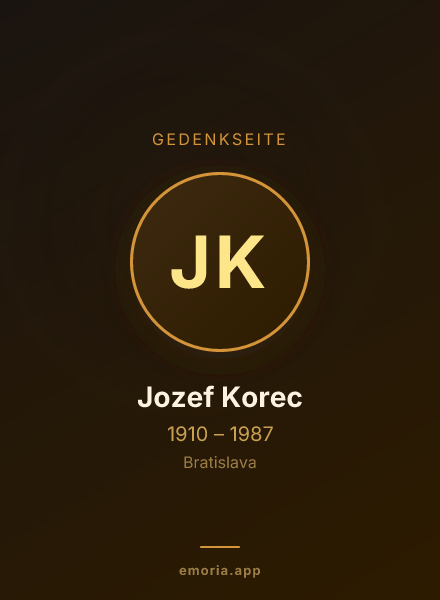 Gedenkportrait von Jozef Korec