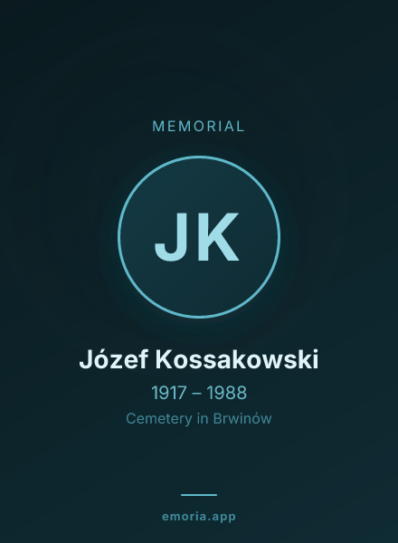 Memorial portrait of Józef Kossakowski