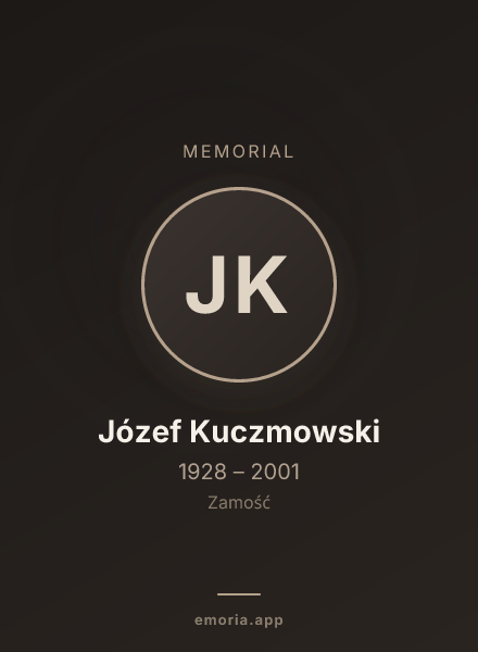 Memorial portrait of Józef Kuczmowski
