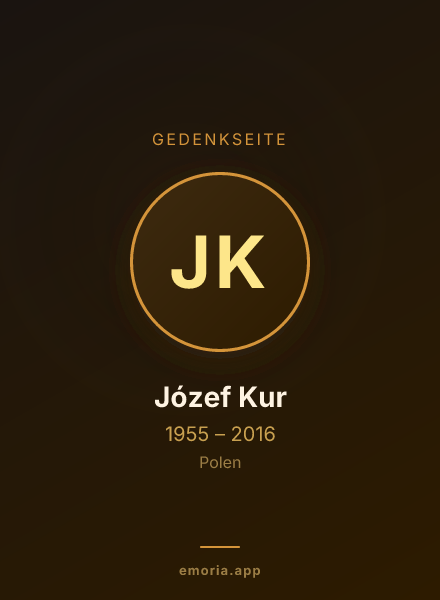 Gedenkportrait von Józef Kur