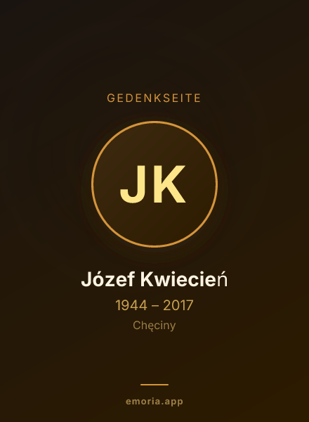 Gedenkportrait von Józef Kwiecień