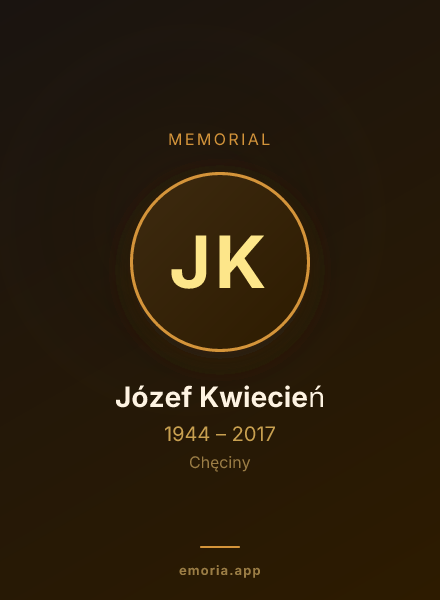 Memorial portrait of Józef Kwiecień