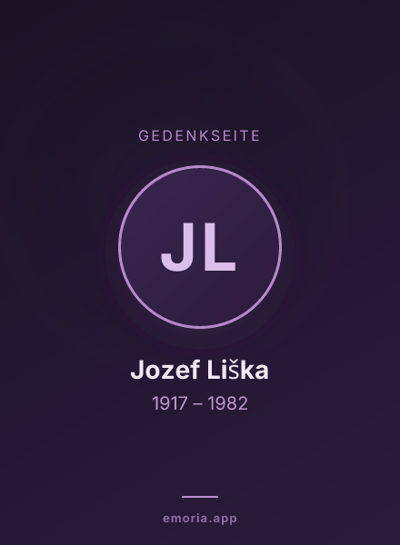 Gedenkportrait von Jozef Liška