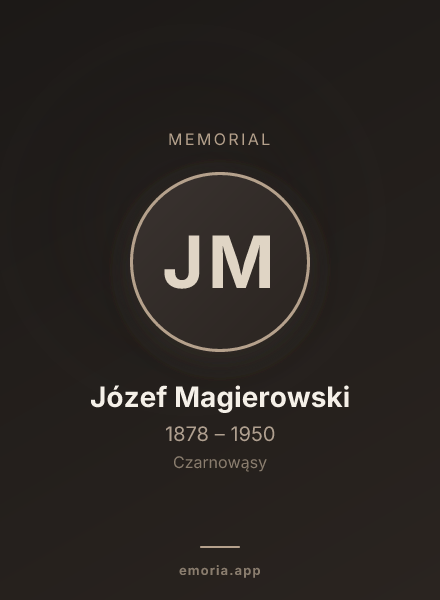 Memorial portrait of Józef Magierowski