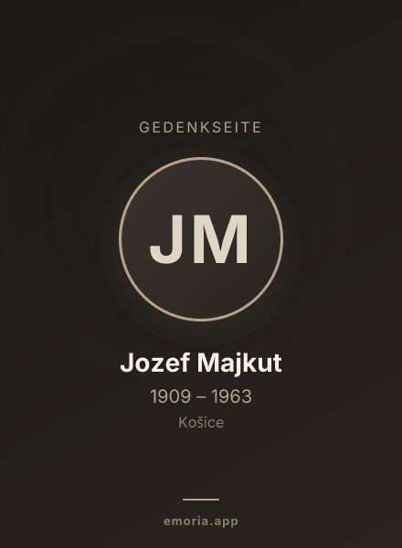 Gedenkportrait von Jozef Majkut