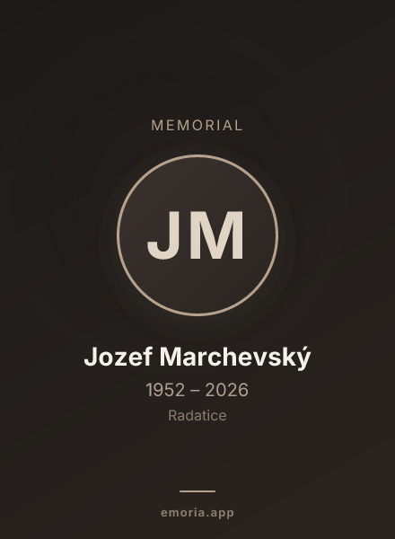 Memorial portrait of Jozef Marchevský
