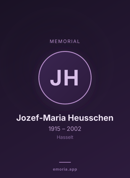 Memorial portrait of Jozef-Maria Heusschen