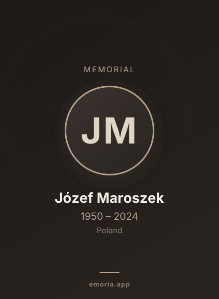 Memorial portrait of Józef Maroszek