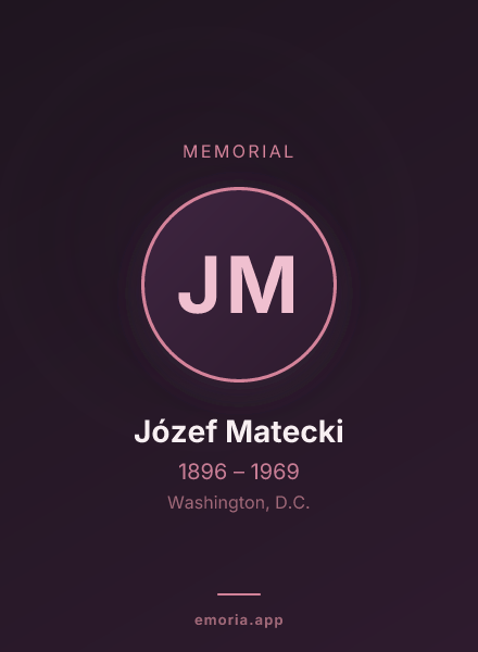 Memorial portrait of Józef Matecki
