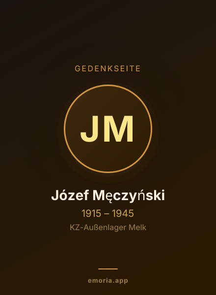 Gedenkportrait von Józef Męczyński