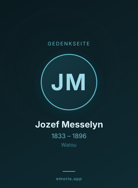Gedenkportrait von Jozef Messelyn