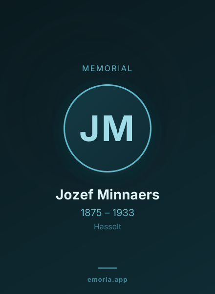 Memorial portrait of Jozef Minnaers