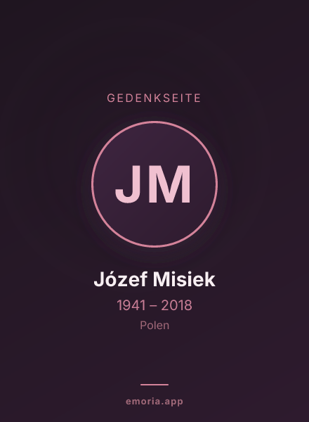 Gedenkportrait von Józef Misiek