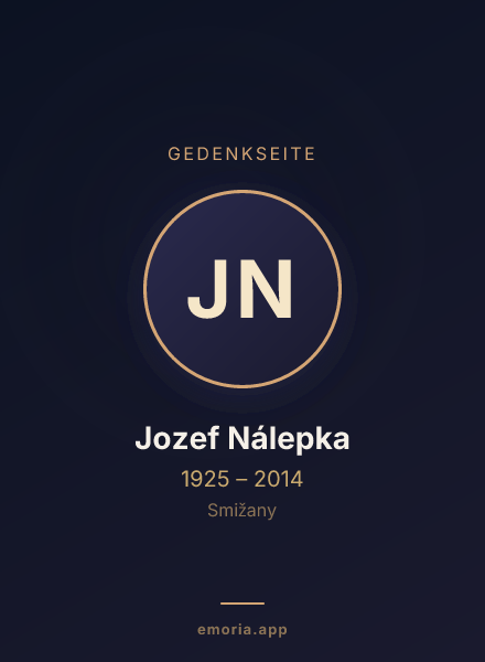 Gedenkportrait von Jozef Nálepka