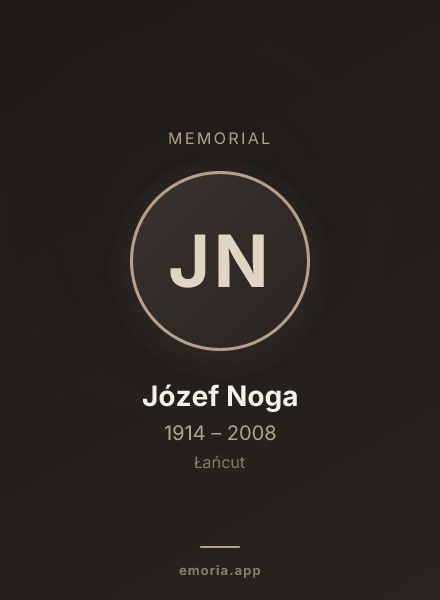 Memorial portrait of Józef Noga