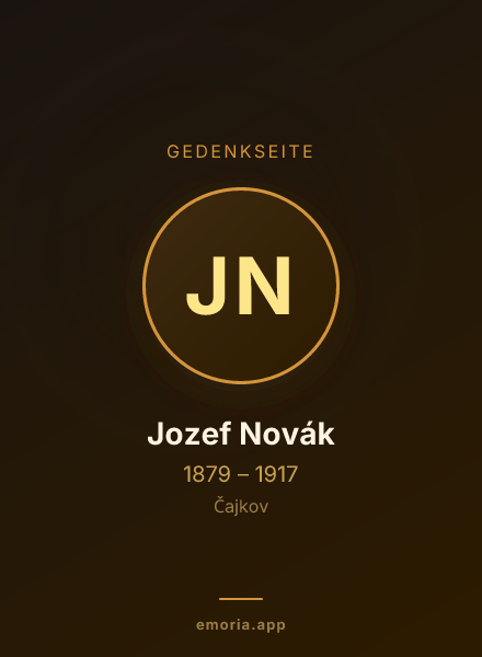 Gedenkportrait von Jozef Novák